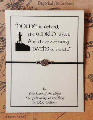 ... Tolkien Quote | Bracelet with Card | Friendship Bracelet by
