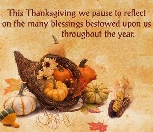 Happy Thanksgiving Blessings