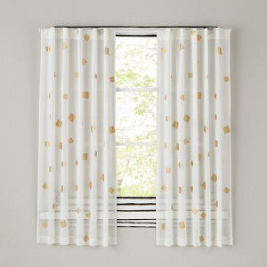 Confetti Gold Curtain Panels