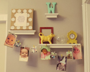 DIY Burlap & Polka Dot Canvas {quote & photo display}