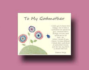 Godmother gift - Godparent Gift - P ersonalized gift for Godmother ...