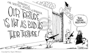 Political cartoon cruel and unusual punishment