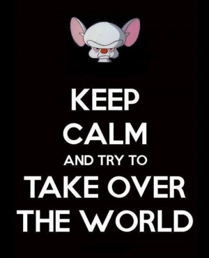 LOL Love Pinky and the Brain!