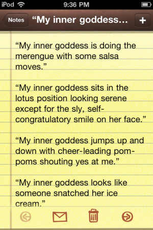 royanight:Haters gonna hate. The “inner goddess” quotes are ...