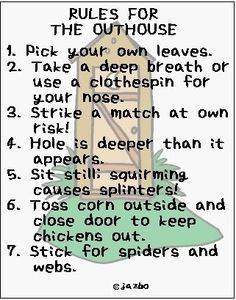 Outhouses (Thunder Boxes)- Old and New