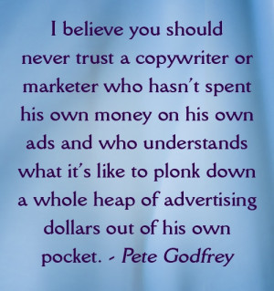 Some witty advice coming from the Wizard of Words, Pete Godfrey. What ...