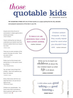 Children Quotes Scrapbooking on List Of Quotes To Use On Your Quotable ...