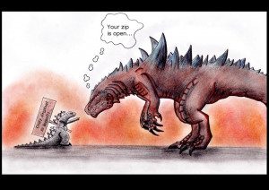 Godzilla VS Godzilla by Hobsyllwin18