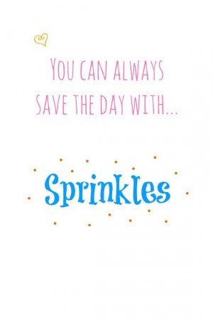 Because who doesn't love sprinkles?!
