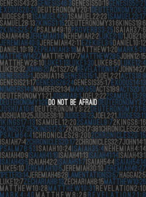 Do not be afraid - Bible references