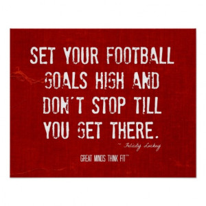 Football Motivational Quote Poster