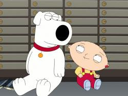 Stewie: Picky for someone who eats from a plastic bowl from the floor ...