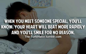 When you meet someone