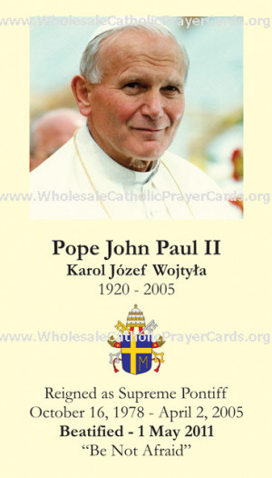 Pope John Paul Miracle Prayer