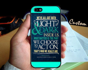 Harry Potter Sirius Black Quote for iPhone 4 case, iPhone 5 case and ...