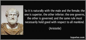 Aristotle’s Quotes On Women