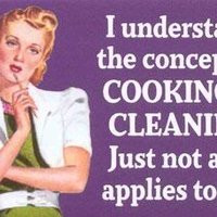 vintage quote funny photo: i understand the concept of cooking and ...