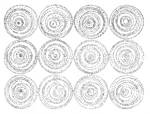 Figure 5: Patterns seen in flickering light