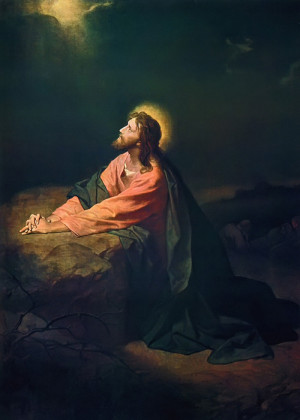 Christ in Gethsemane” by Heinrich Hofmann