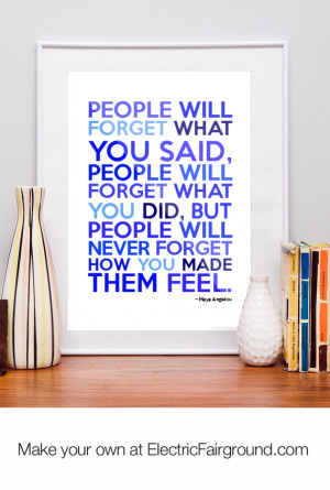 Maya Angelou Framed Quote