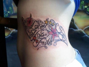 25 Precious Faith Hope Love Tattoo - 12