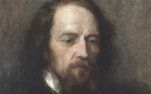 Alfred Tennyson's portrait by George Frederic Watts. Tennyson's words ...