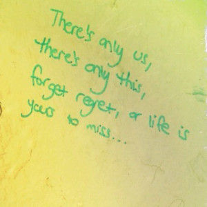 Love finding quotes in random places.