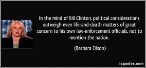 In the mind of Bill Clinton, political considerations outweigh even ...