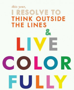 Living in color...creativity