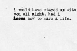 How to Save a Life- The Fray