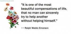 One For Helping Yourself And Other For Helping Others