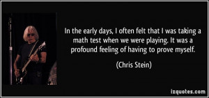 More Chris Stein Quotes