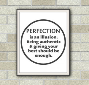 perfection quote, inspirational quote instant download, printable art ...
