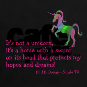 scrubs_unicorn_quotes_womens_dark_tshirt.jpg?color=Black&height=460 ...