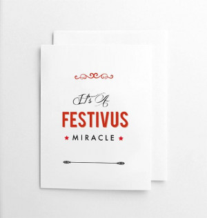 , Seinfeld, Funny Card, TV Quote, Handmade Card, Holiday, Christmas ...