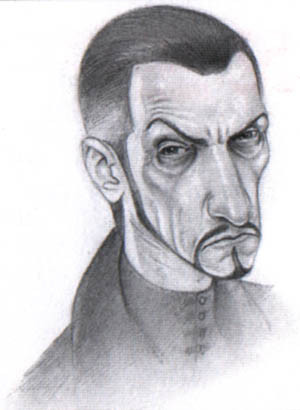 Lord Vetinari. Art by Paul Kidby, used with permission.