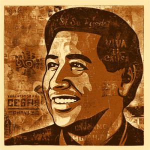 Cesar Chavez on Cesar Chavez By Ernesto Yerena Obey Giant