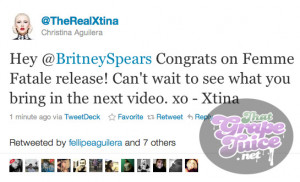 Quote Of the Day: Christina Aguilera Reaches Out To Britney Spears