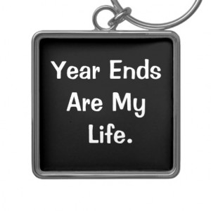 Financial Year End Motivational Accounting Quote Key Chain