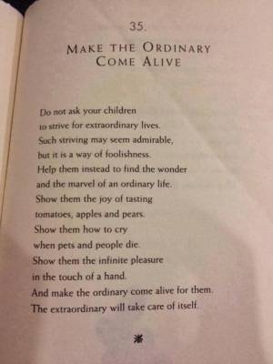 Poem: Make the Ordinary Come Alive