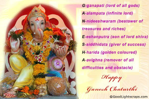 Lots of Ganesh Chaturthi Scraps for orkut, Ganesh Puja Greetings ...