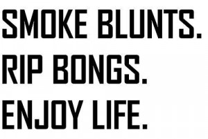 Smoking Weed Blunt