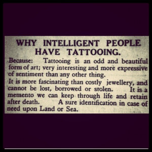 It's mind boggling how so many people look down upon tattoos when all ...