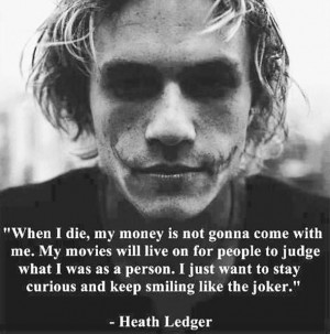 batman, curious, die, heath ledger, inspiration, money, movie, people ...