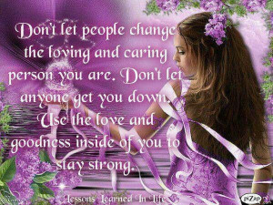 Don't let people change u
