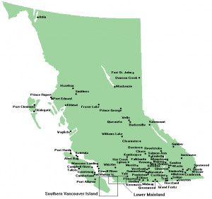Online Map British Columbia