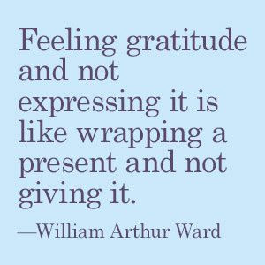 Express your gratitude