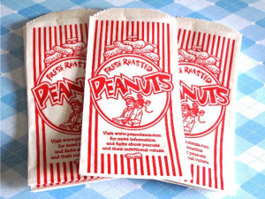 Baseball Bag Of Peanuts 25 peanut bags vintage retro