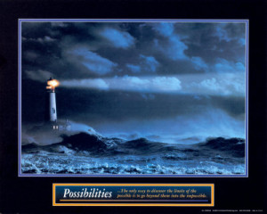 Motivational / Inspirational Posters - Possibilities - Lighthouse
