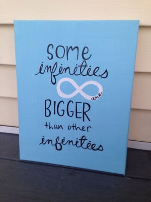 The Fault In Our Stars Quote Canvas on Etsy, $22.00